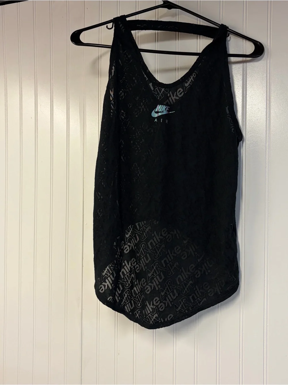 Nike Black Women's Mesh Tank Top High Low Small